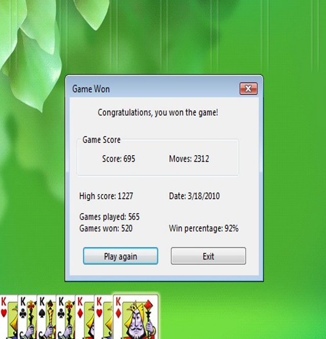 What are the chances that a Spider Solitaire deal is winnable for 1/2/4  suits, assuming optimized play? - Quora